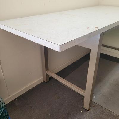 Metal Work Bench with Formica Top (G-EL)