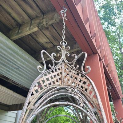 Pair of Ornate Metal Plant Holders (BSR-EL)