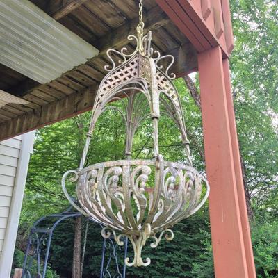 Pair of Ornate Metal Plant Holders (BSR-EL)