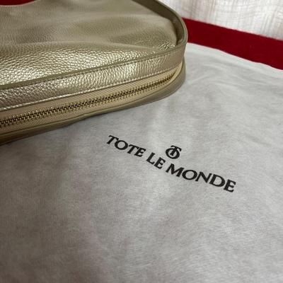 Luxury Designer Tote Le Monde London Bucket Leather Purse Shoulder Bag