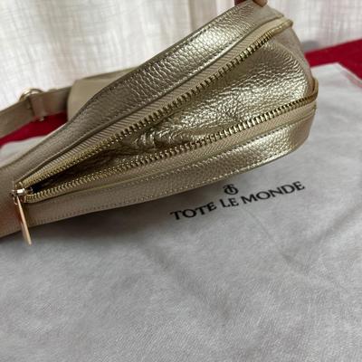 Luxury Designer Tote Le Monde London Bucket Leather Purse Shoulder Bag