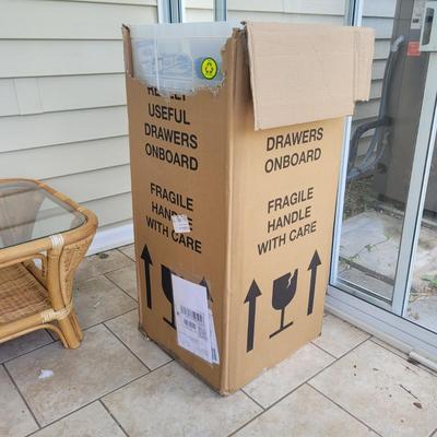 Trio of Rolling Plastic Drawers (BSR-EL)