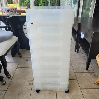Trio of Rolling Plastic Drawers (BSR-EL)