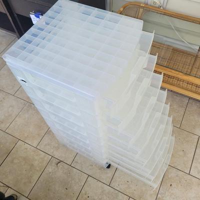 Trio of Rolling Plastic Drawers (BSR-EL)