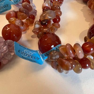 New NWT Jewelry Lot - Gemstone, Fresh Water Pearl, Glass