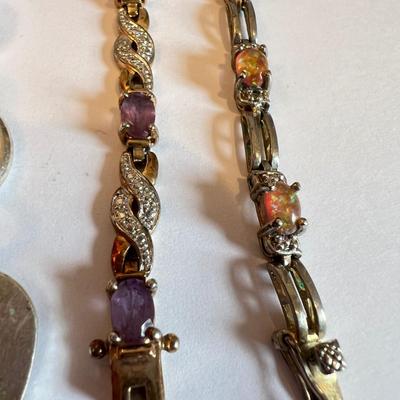 Sterling Silver Bracelet Lot