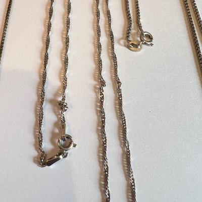 Sterling Silver Gemstone Pendant Lot