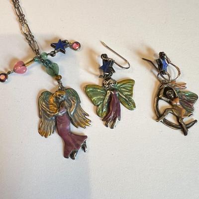Designer Lucy Isaacs NY Necklace Lot + 1 Pair Earrings