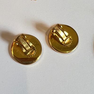 Vintage Damascene Amita Necklace Earrings Set