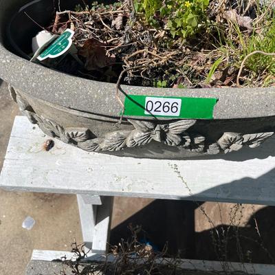 2 Stone Planters Lot