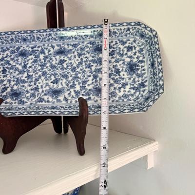 Mixed Vintage Flow Blue Porcelain Lot - Spode, Saxton, Sadek, Porcelain Royale