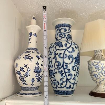 Mixed Vintage Flow Blue Porcelain Lot - Spode, Saxton, Sadek, Porcelain Royale