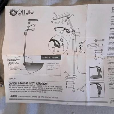 Ottlite 3-in-1 Craft Lamp & Dazing Floating Fixture Clamp Lamp (BGB-RG)