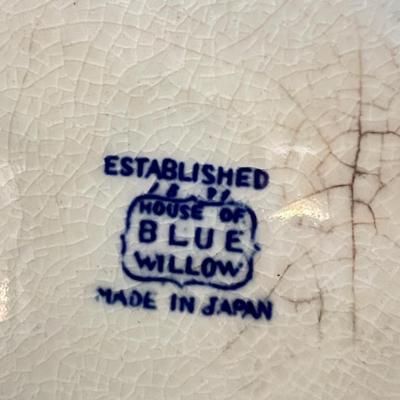 Mixed Lot Flow Blue Porcelain Dinnerware Vintage Signed