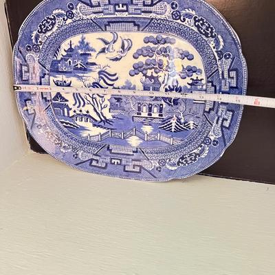 Mixed Lot Flow Blue Porcelain Dinnerware Vintage Signed