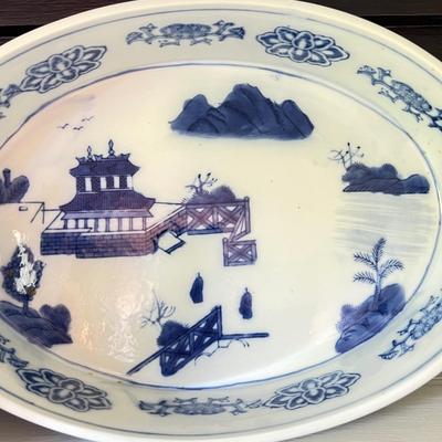 Mixed Lot Flow Blue Porcelain Dinnerware Vintage Signed