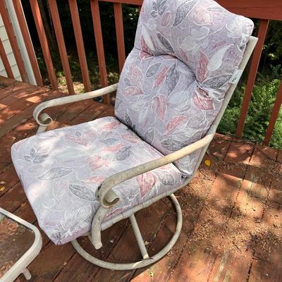 Pair of Patio Chairs & Table (PBD-RG)