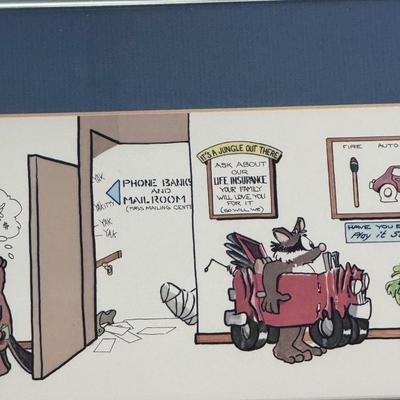 “Insurance” Lithograph Signed by Robert Marble (5-DZ)