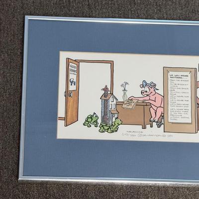 “Insurance” Lithograph Signed by Robert Marble (5-DZ)