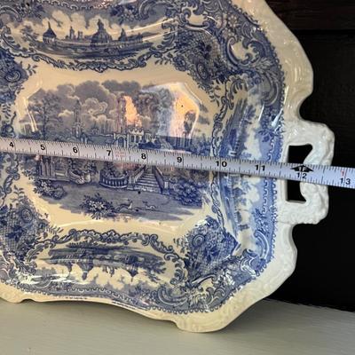 Vintage 12 Piece Lot Flow Blue Dinnerware - Some Sets