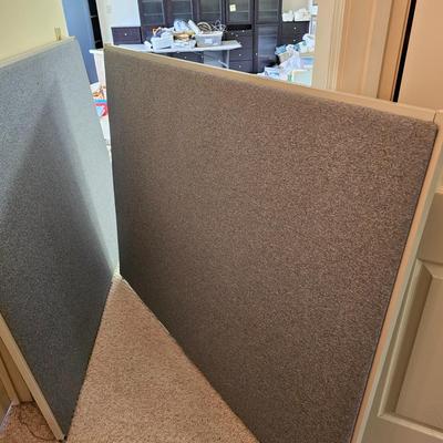 Two Fabric Covered Partition Dividers (BD-JS)