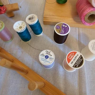 Assorted Thread & Wooden Spool Stands ( BD-JS)