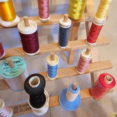 Assorted Thread & Wooden Spool Stands ( BD-JS)