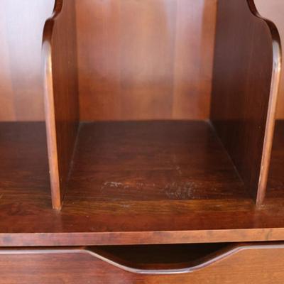 Traditional Solid Cherry Wood Armoire with Brass Hardware
