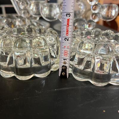 Mixed Glass Crystal Candlestick Holders Lot