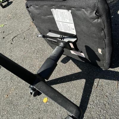 Black Office Chair on Wheels