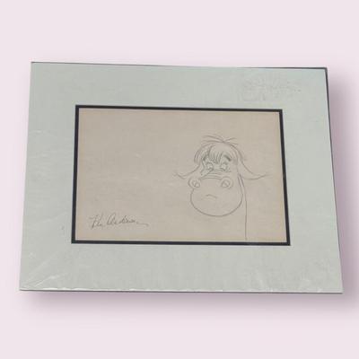 “Pete’s Dragon” Pencil Sketch Signed by Ken Anderson (3-DZ)