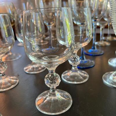 Big Lot Glassware Barware - Etched, Colored, Sets