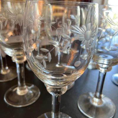Big Lot Glassware Barware - Etched, Colored, Sets