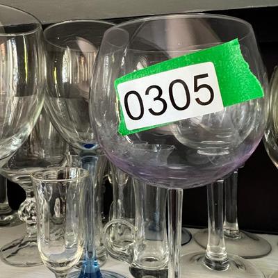Big Lot Glassware Barware - Etched, Colored, Sets
