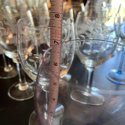 Big Lot Glassware Barware - Etched, Colored, Sets