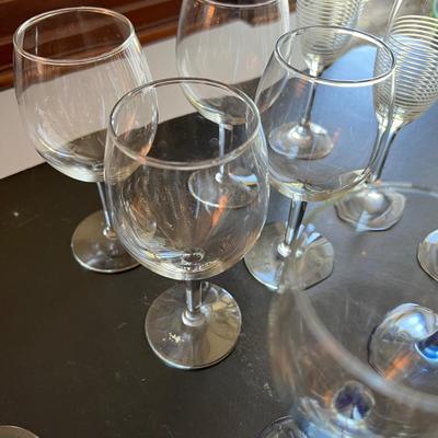 Big Lot Glassware Barware - Etched, Colored, Sets