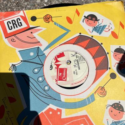 Crate of Vintage LPs Records - Decca, Childrens, Jackson 5