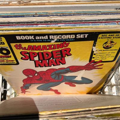 Crate of Vintage LPs Records - Decca, Childrens, Jackson 5