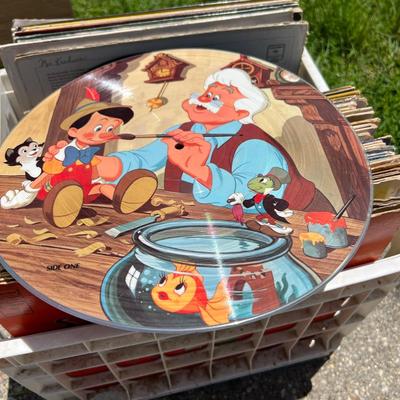 Crate of Vintage LPs Records - Decca, Childrens, Jackson 5