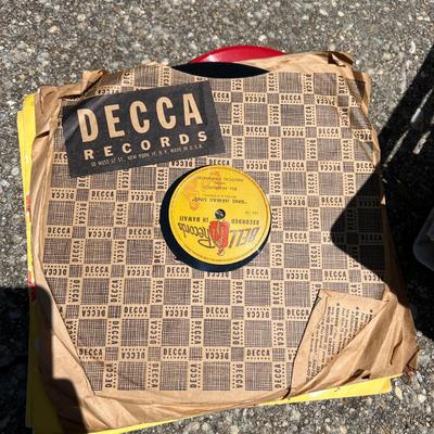 Crate of Vintage LPs Records - Decca, Childrens, Jackson 5