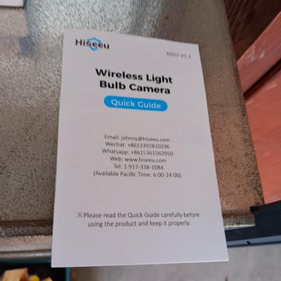 WIRELESS LIGHT BULB CAMERA
