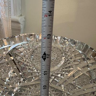 Big Lot Cut Crystal Serving Ware Dishes