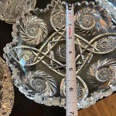 Big Lot Cut Crystal Serving Ware Dishes