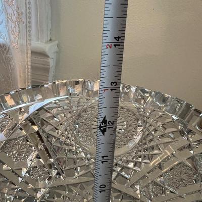 Big Lot Cut Crystal Serving Ware Dishes
