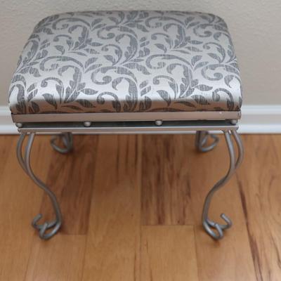 Decorative Vanity Seat Cushioned Top