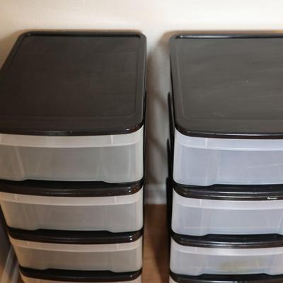 Stackable Plastic Storage Container Organizers