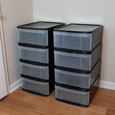 Stackable Plastic Storage Container Organizers