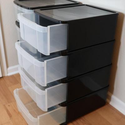 Stackable Plastic Storage Container Organizers