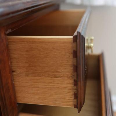 Pair of Solid Cherry Wood 3-Drawer Nightstands