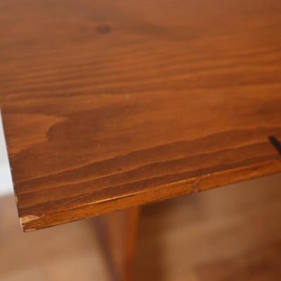 Handmade Rustic Solid Wood Trestle Table